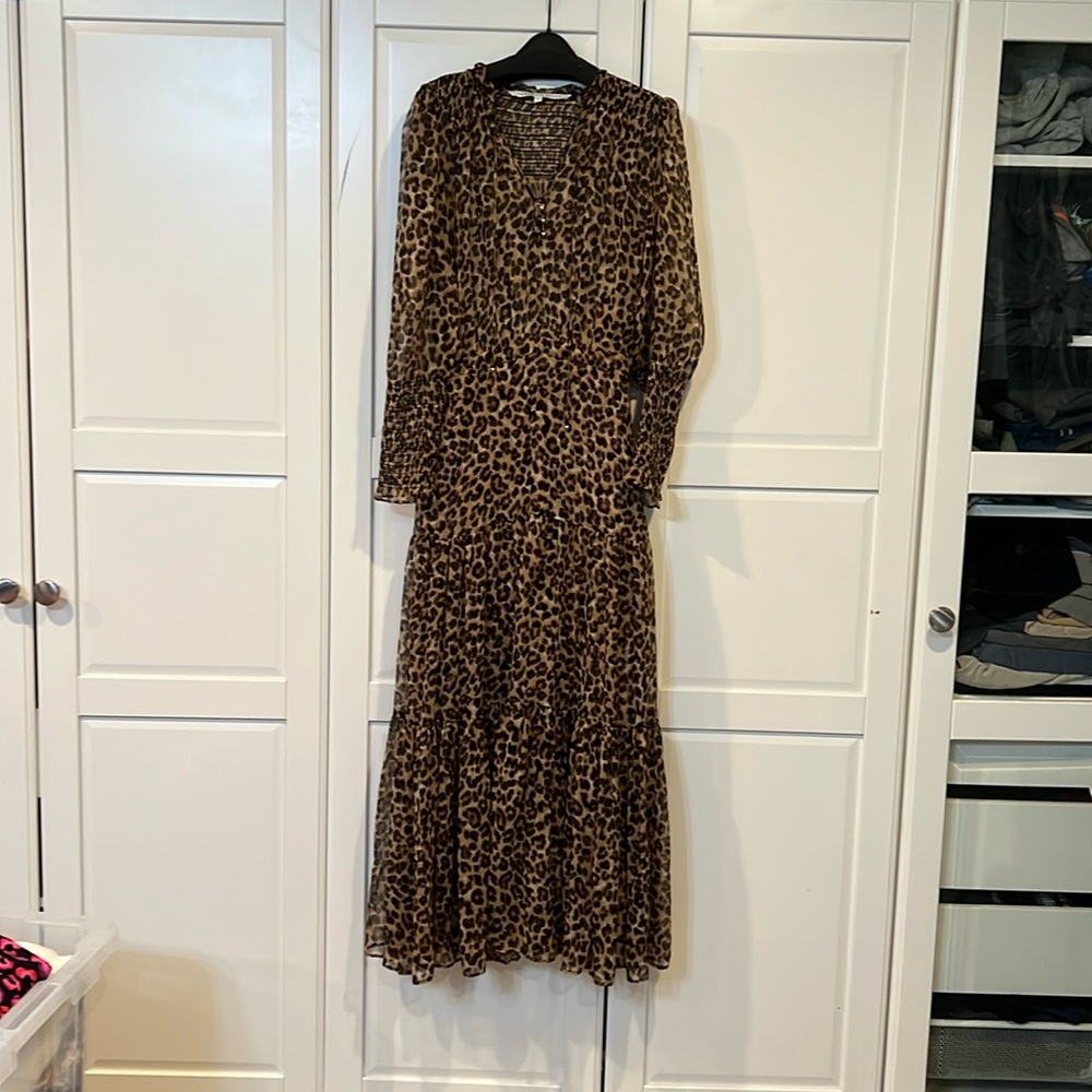 Veronica Beard Leopard Maxi Dress